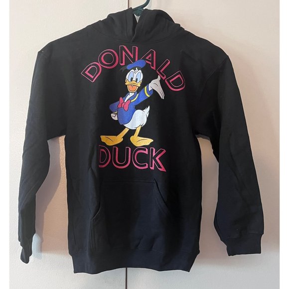 NWOT KIDS DISNEY DONALD DUCK HOODIER SIZE SMALL COLOR BLACK - Picture 1 of 5